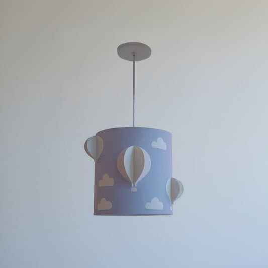 Luminária de Teto Pendente Infantil Balão 3D 25x25cm