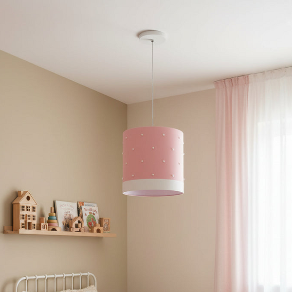 Lustre Pendente Infantil Pérolas 25X25