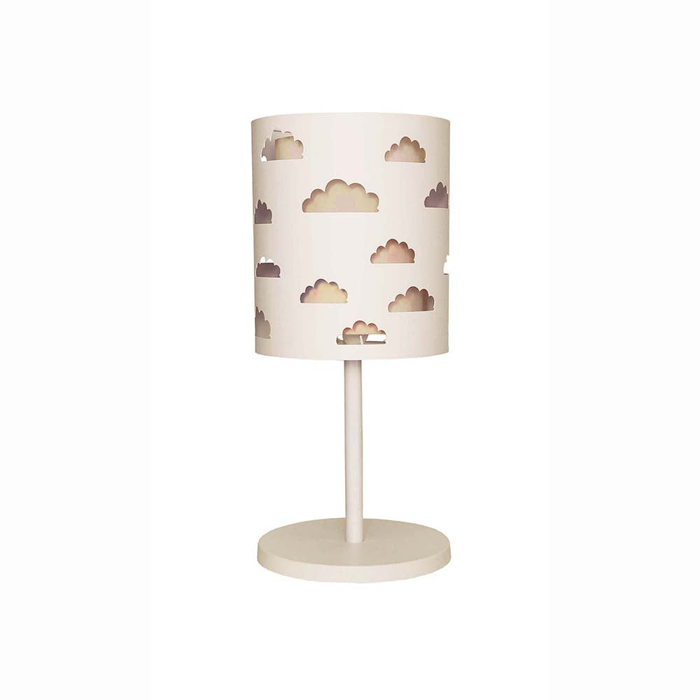 Abajur Infantil Nuvens Cúpula Dupla 20x41
