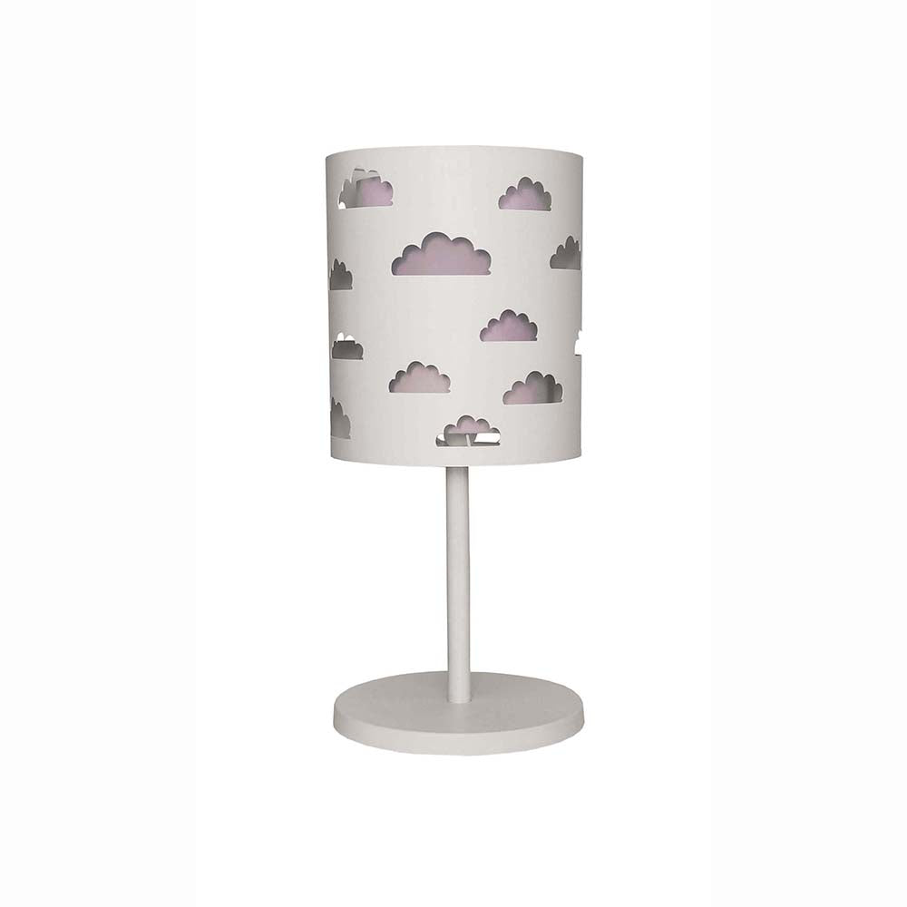 Abajur Infantil Nuvens Cúpula Dupla 20x41