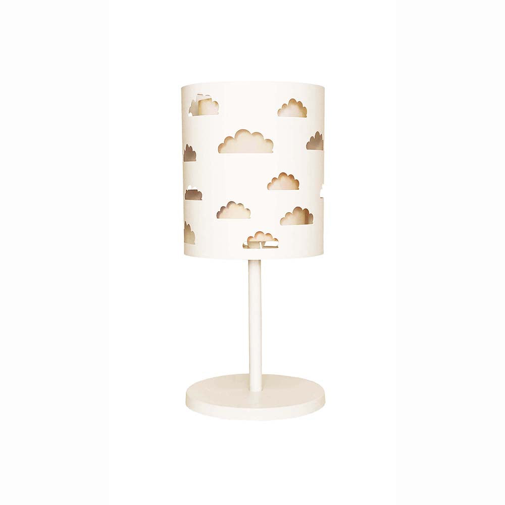 Abajur Infantil Nuvens Cúpula Dupla 20x41
