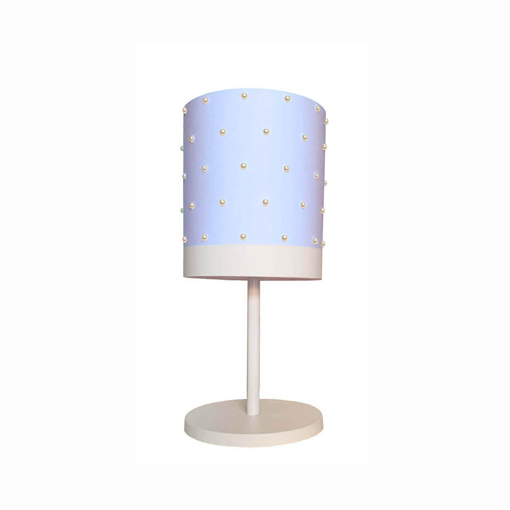 Luminária de mesa Infantil Pérolas Base branca 20X41