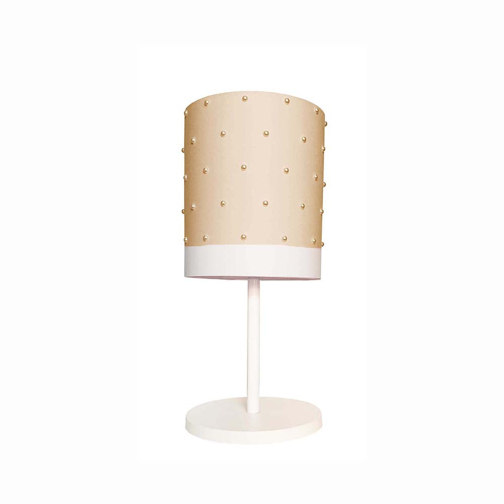 Luminária de mesa Infantil Pérolas Base branca 20X41