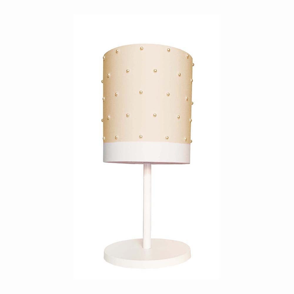Luminária de mesa Infantil Pérolas Base branca 20X41
