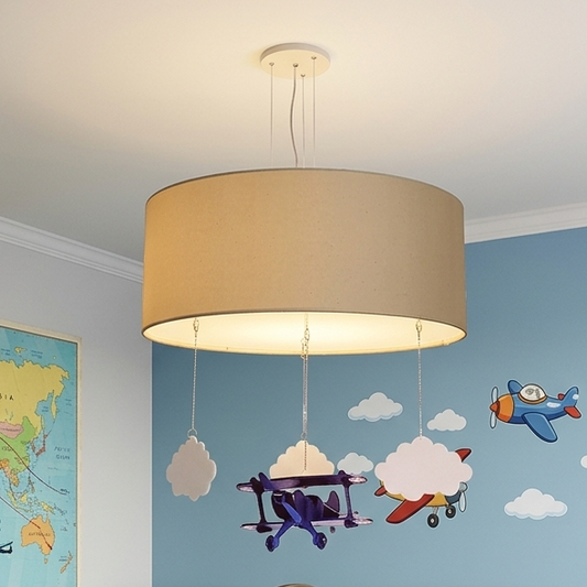 Luminária de Teto Pendente Infantil Avião 40cm