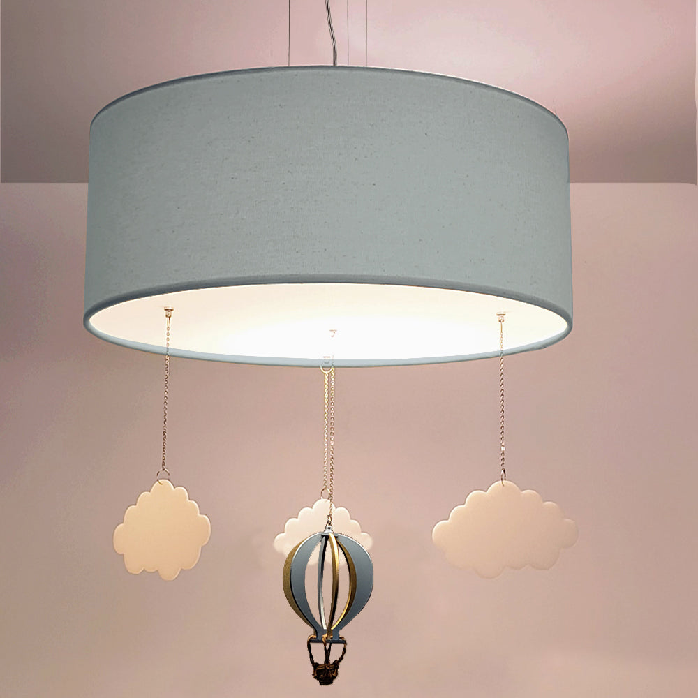 Luminária de Teto Pendente Balão Cúpula 30x15cm