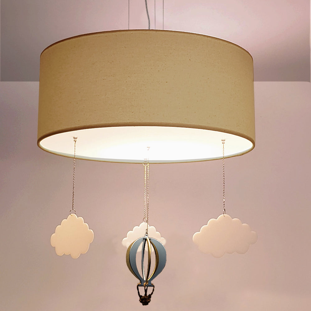 Luminária de Teto Pendente Balão Cúpula 30x15cm