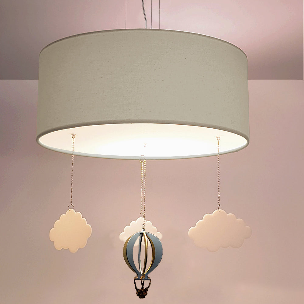 Luminária de Teto Pendente Balão Cúpula 30x15cm