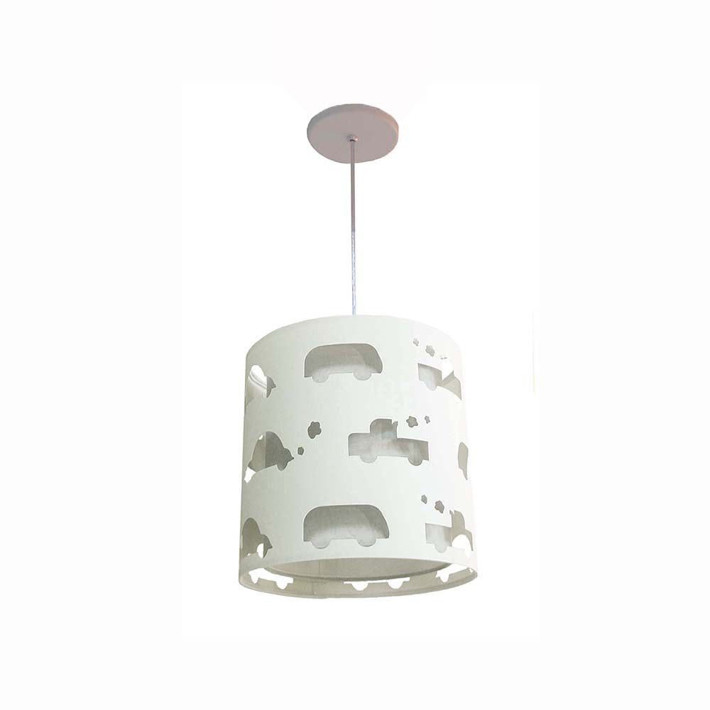 Luminária de teto Pendente Infantil Carrinhos 25x25