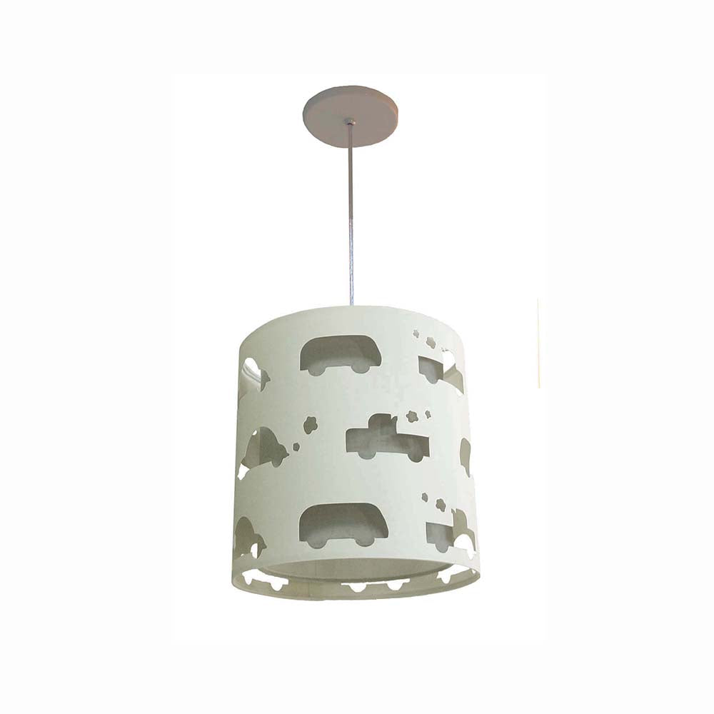 Luminária de teto Pendente Infantil Carrinhos 25x25