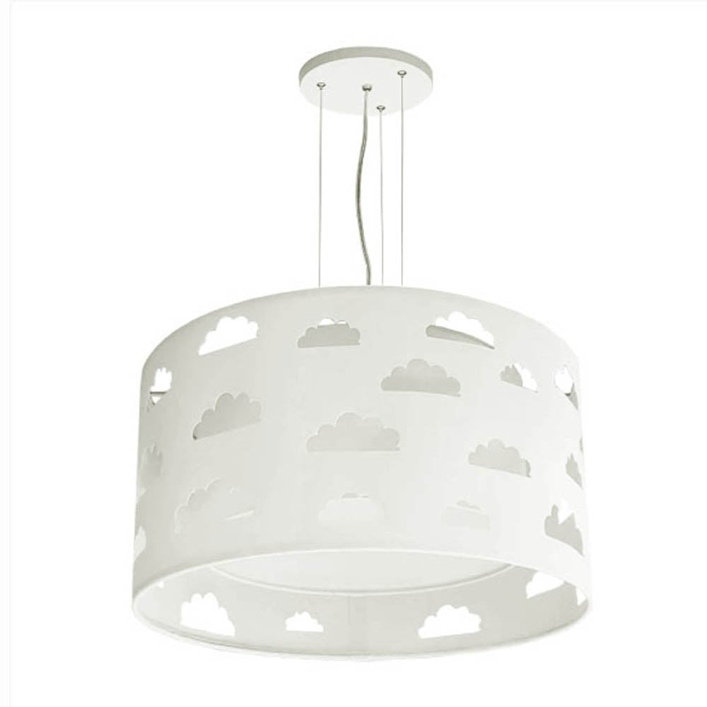 Luminária de Teto Pendente Nuvens Cúpula Dupla 30x16cm