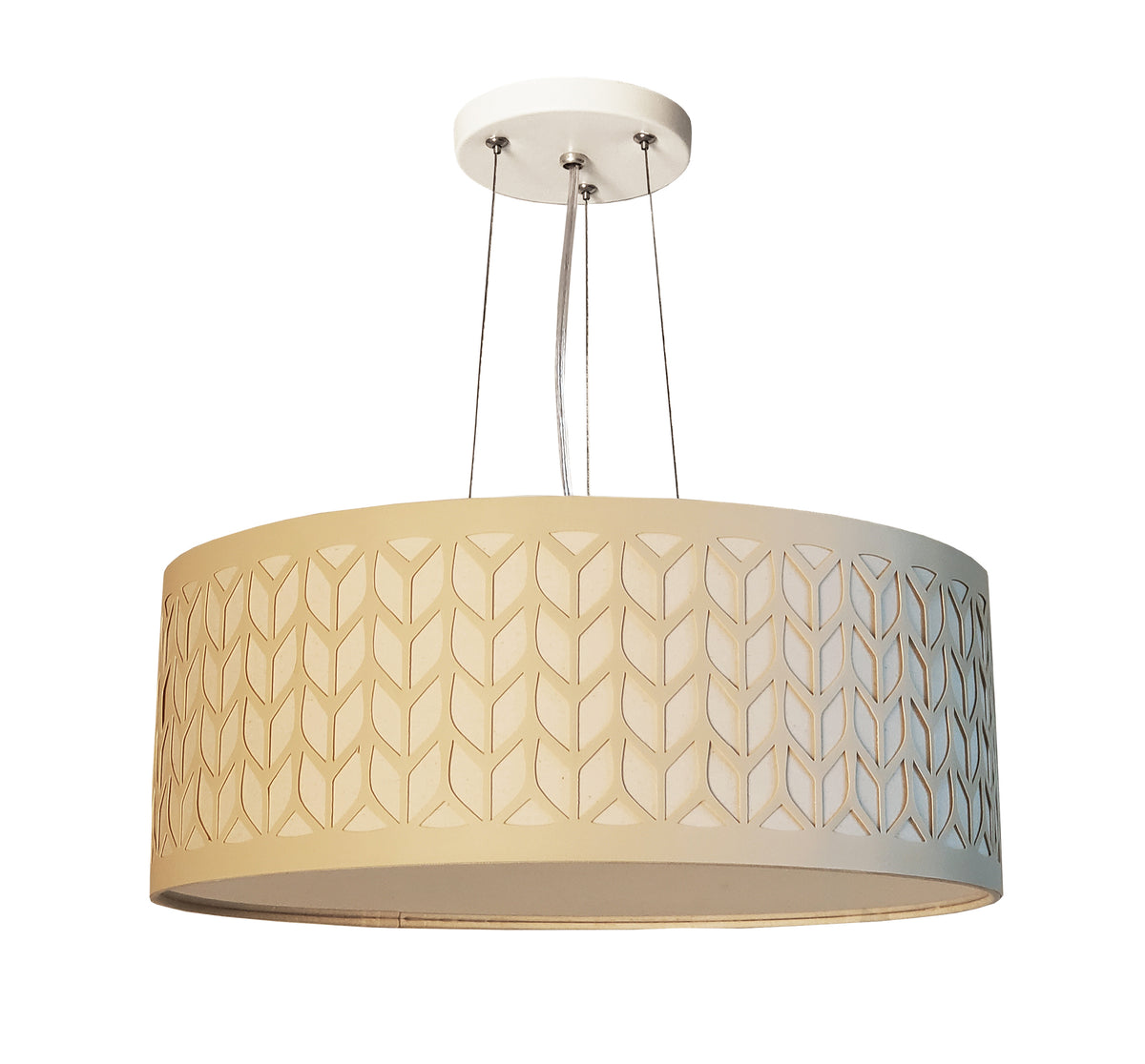 Lustre Pendente Cúpula Recorte Bronze 50X15 3E27 Bivolt