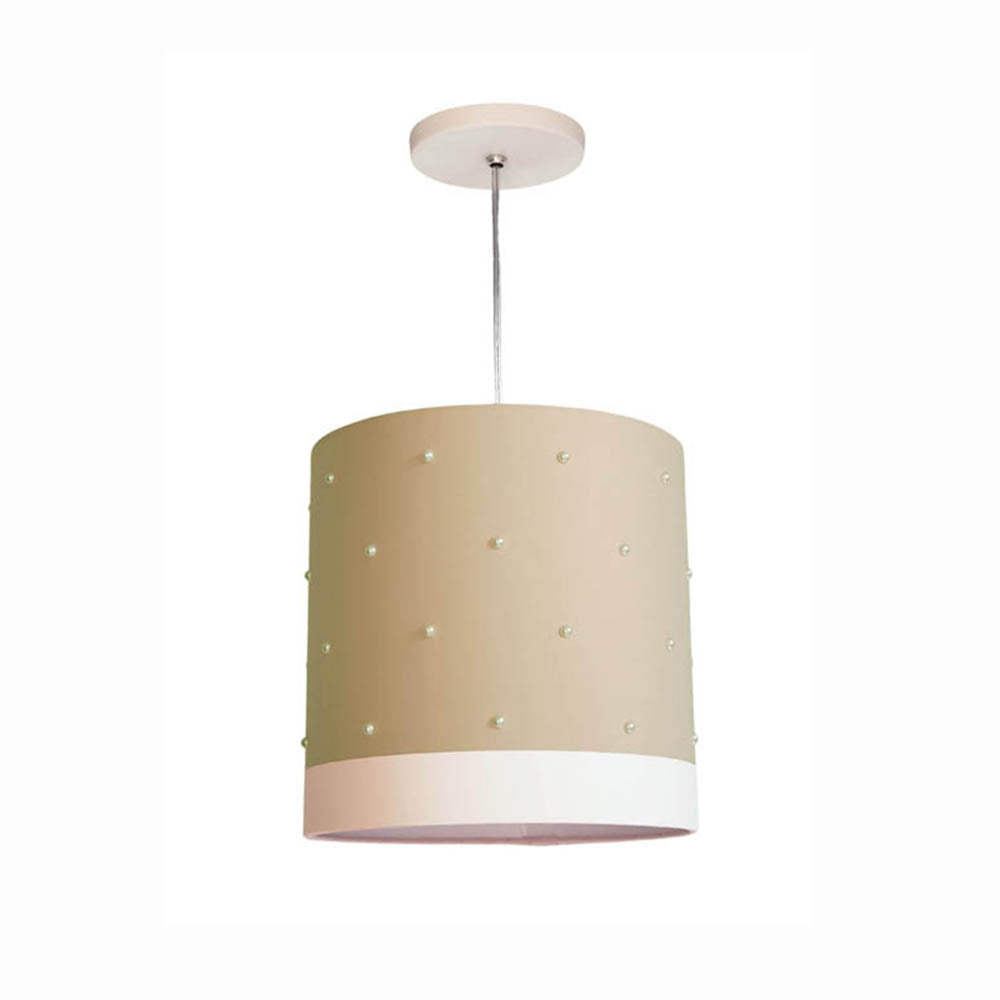 Lustre Pendente Infantil Pérolas - 25X25 Rosa