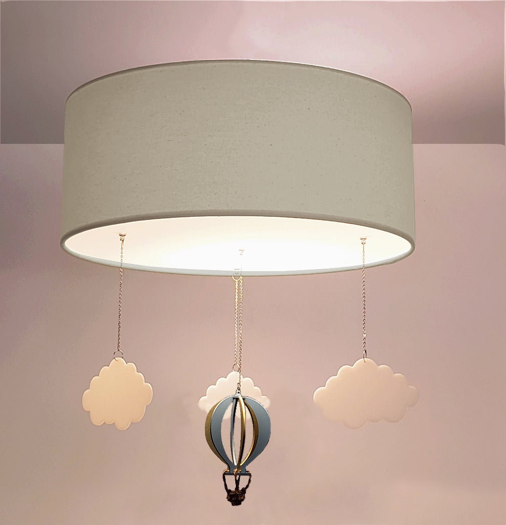 Luminária de teto Plafon Balão Cúpula 30x15cm