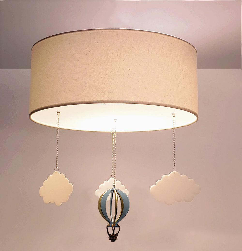 Luminária de teto Plafon Balão Cúpula 30x15cm