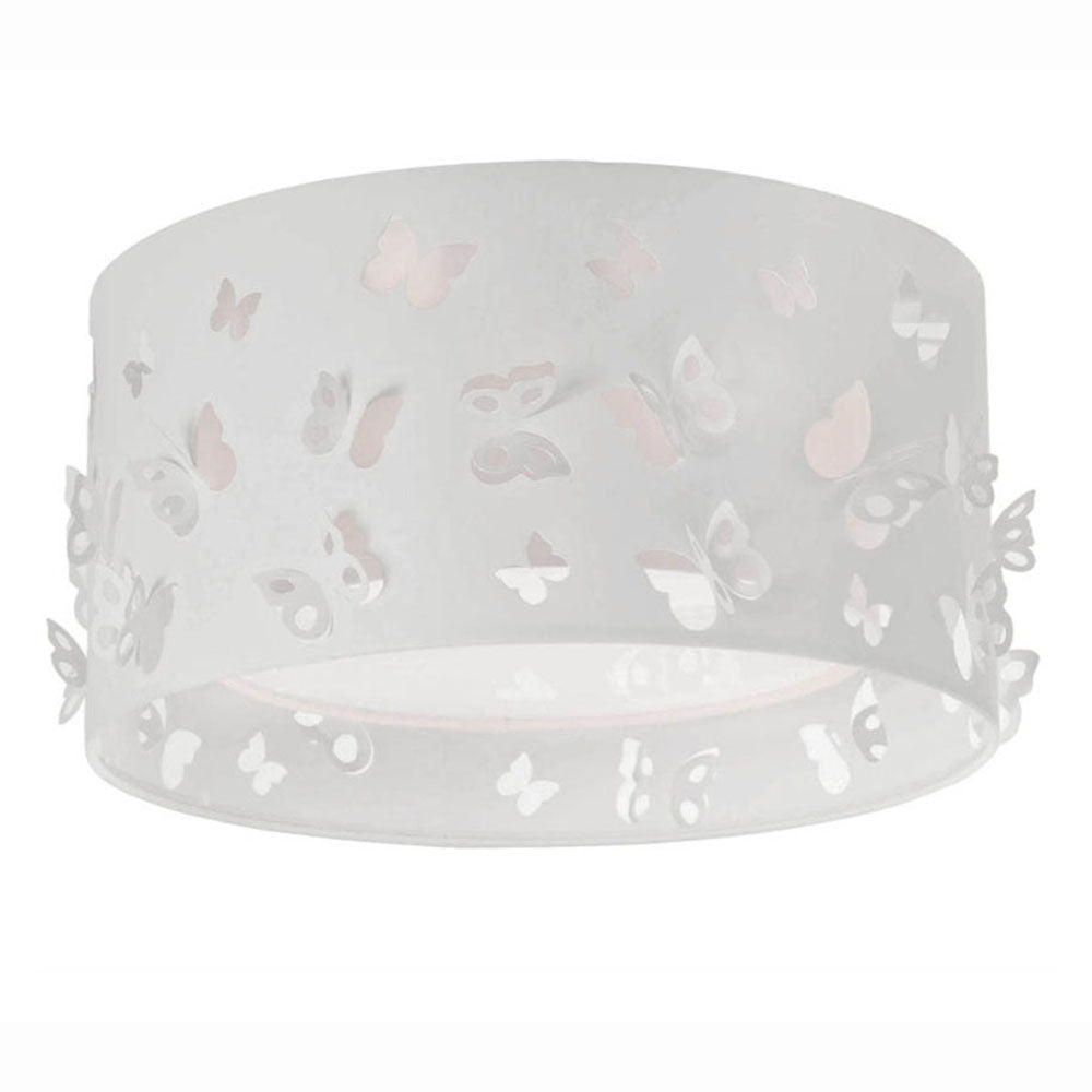 Luminária de teto Plafon Infantil Borboletas 30x16cm