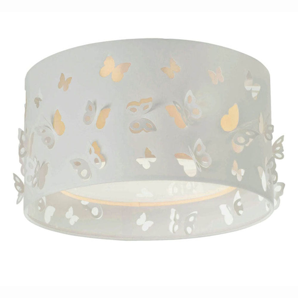 Luminária de teto Plafon Infantil Borboletas 30x16cm
