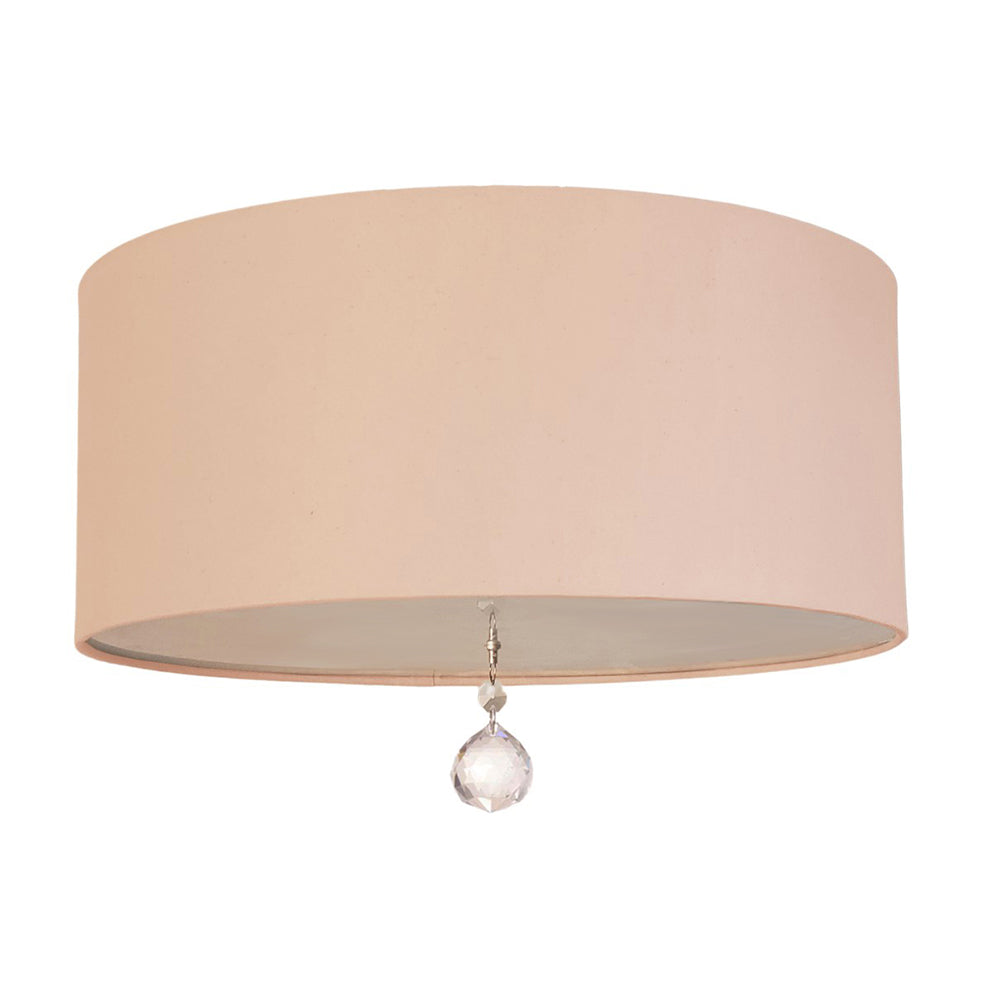 Luminária de Teto Plafon Lili Com Cristal Cúpula 30x15 2-E27 Bivolt.