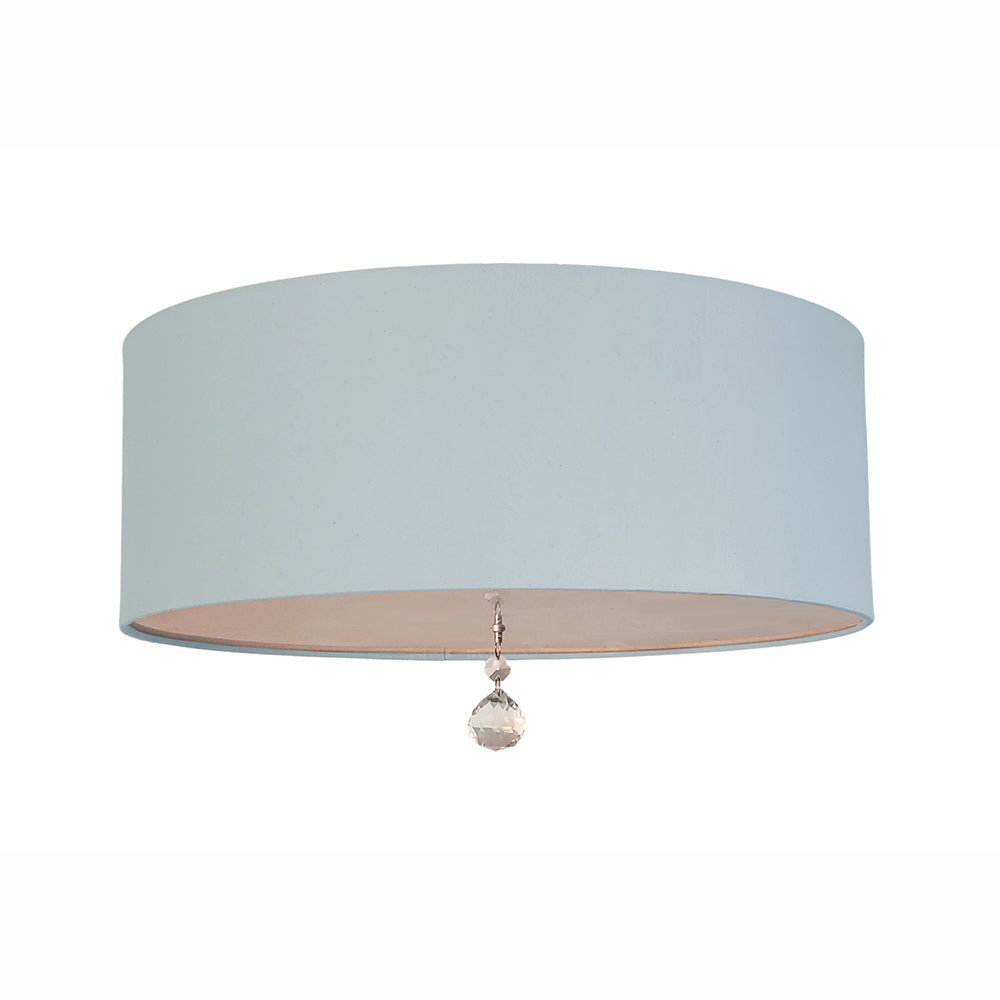 Luminária de Teto Plafon Lili Com Cristal Cúpula 50x15 3 E-27 Bivolt