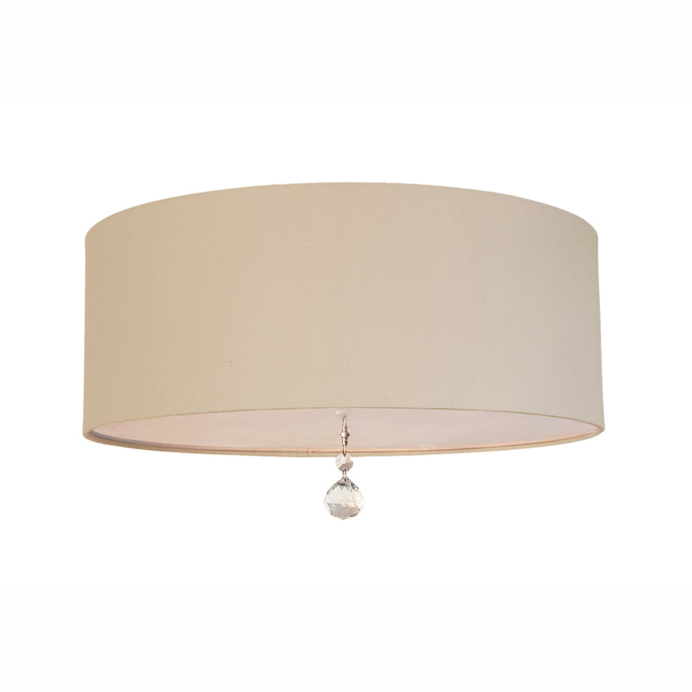 Luminária de Teto Plafon Lili Com Cristal Cúpula 50x15 3 E-27 Bivolt