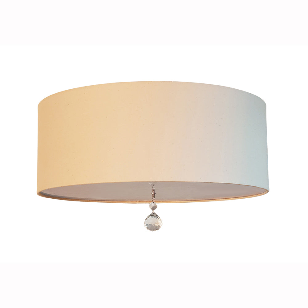 Luminária de Teto Plafon Lili Com Cristal Cúpula 50x15 3 E-27 Bivolt