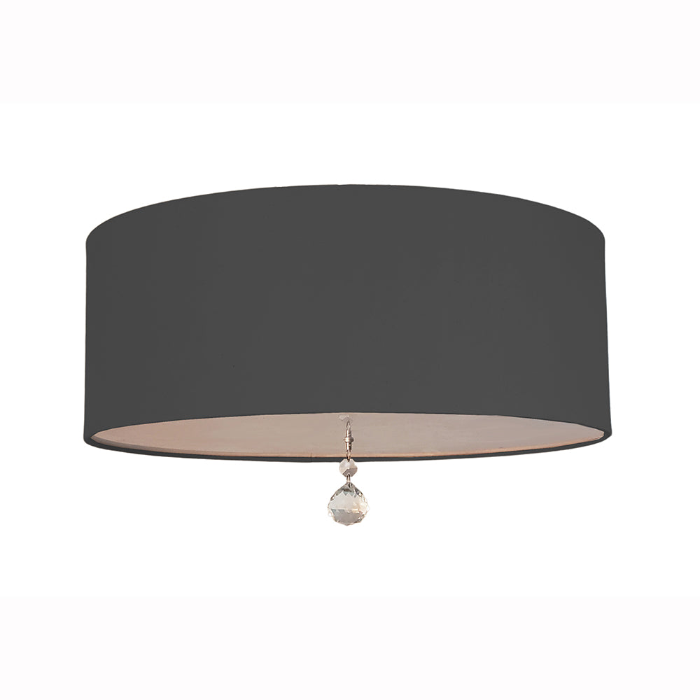 Luminária de Teto Plafon Lili Com Cristal Cúpula 50x15 3 E-27 Bivolt