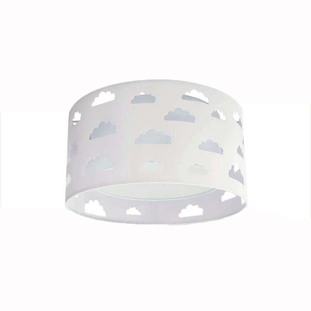 Luminária de Teto Plafon Nuvens Cúpula Dupla 30x16cm