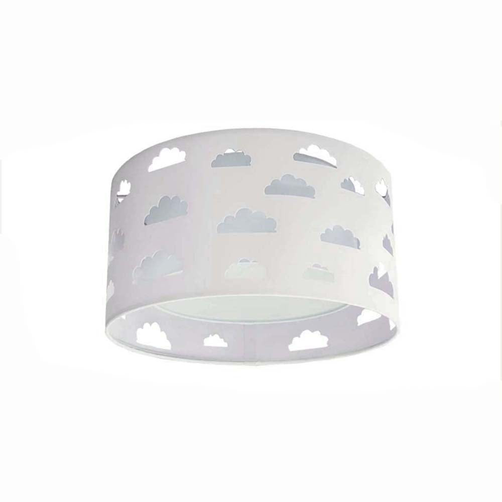 Luminária de Teto Plafon Nuvens Cúpula Dupla 30x16cm