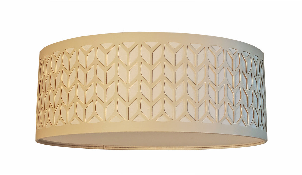 Luminária Plafon Cúpula Recorte Bronze 40X15 2E27 Bivolt
