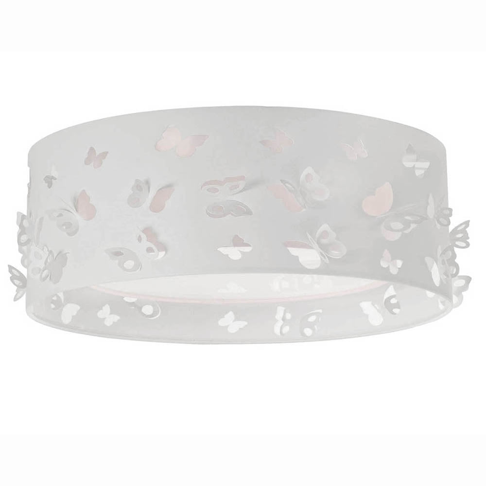 Luminária de teto Plafon Infantil Borboletas 40x16cm