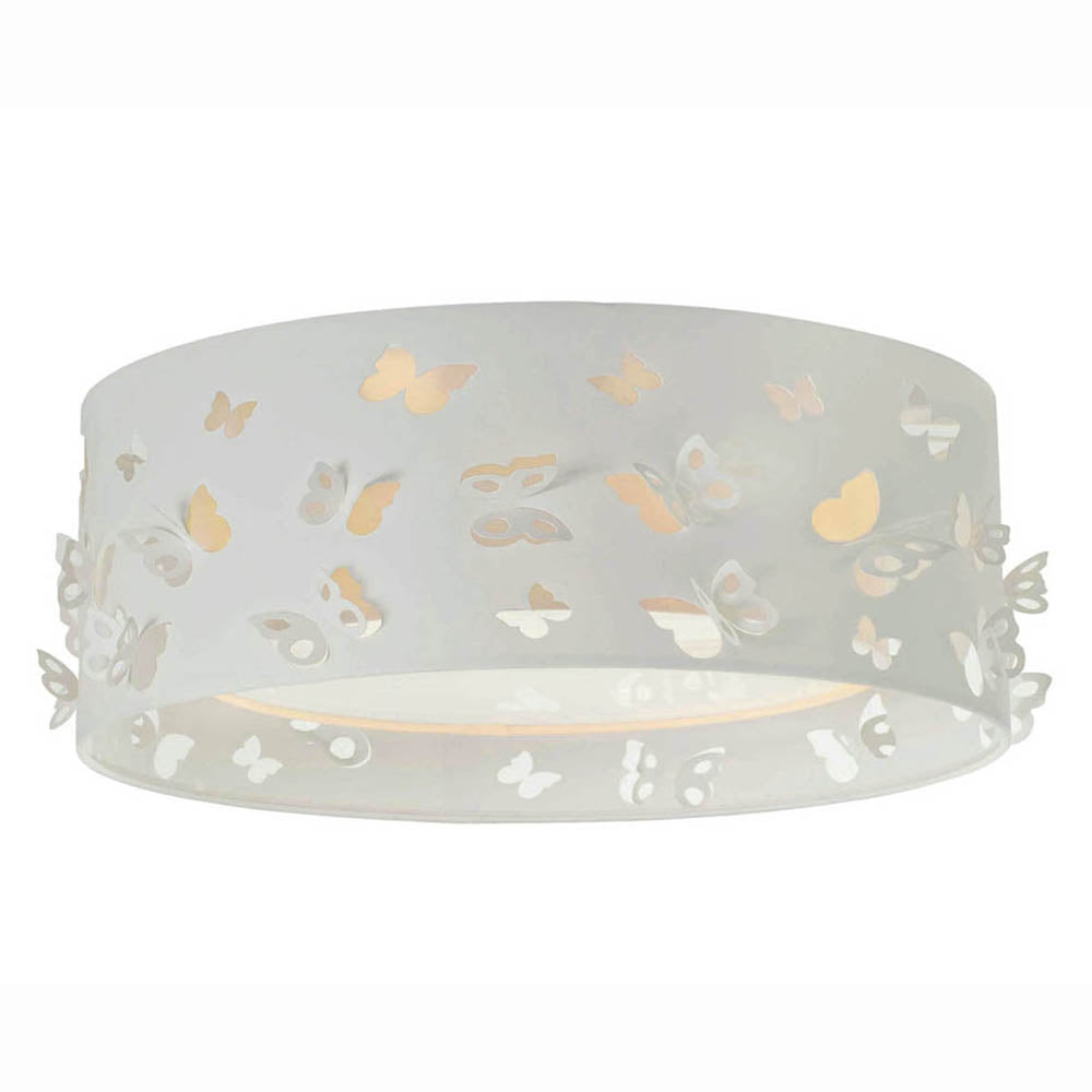 Luminária de teto Plafon Infantil Borboletas 40x16cm