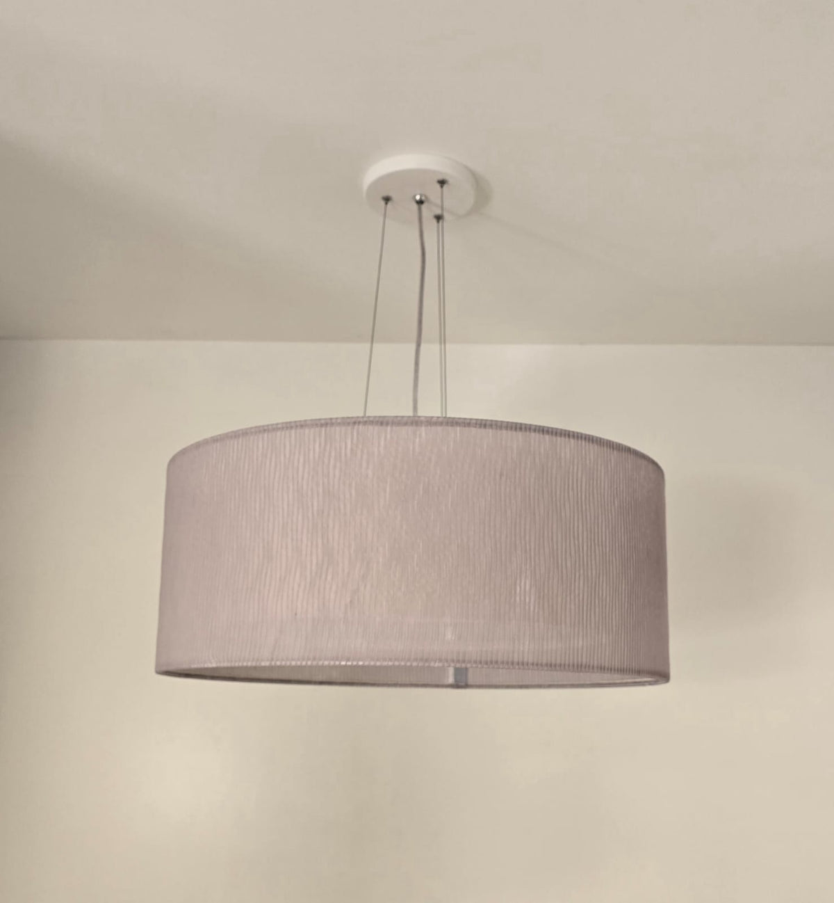 Luminaria de Teto Pendente Duplo Tom Luz 50x20