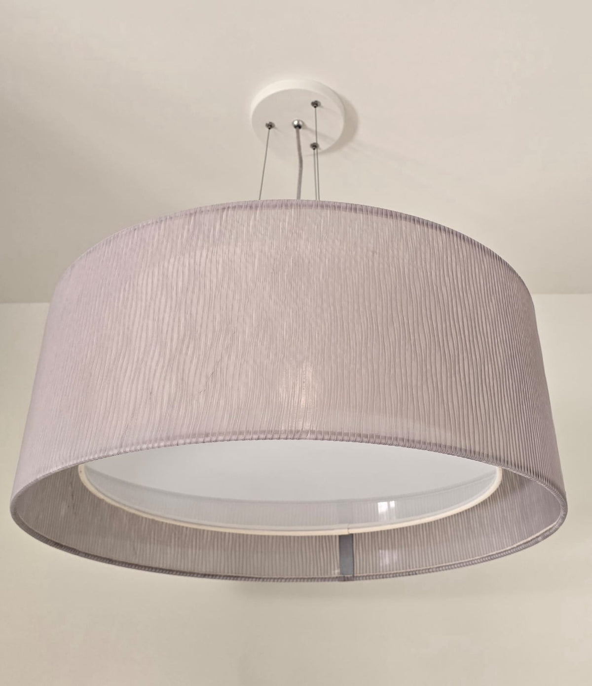 Luminaria de Teto Pendente Duplo Tom Luz 50x20