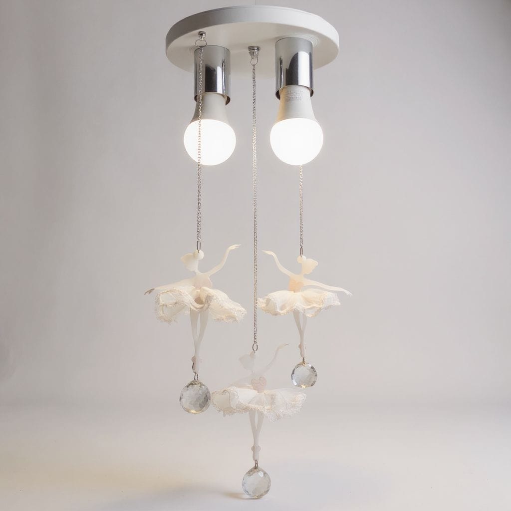 Lustre Luminária Infantil Bailarina Quarto Infantil